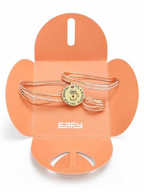 Effy Jewelry - Effy It’s a Beautiful Day for Shopping Charm Gold Tone Necklace Pendant Gift